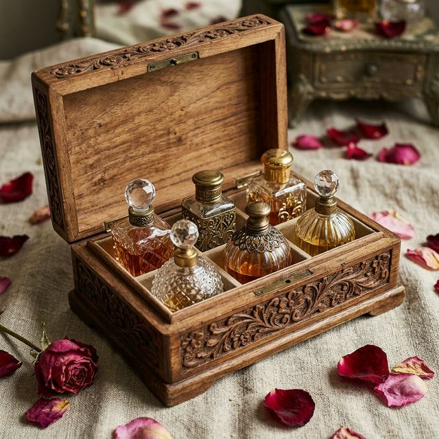 Wooden Antique Attar Box