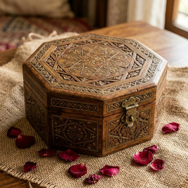 Wooden Antique Attar Box 3